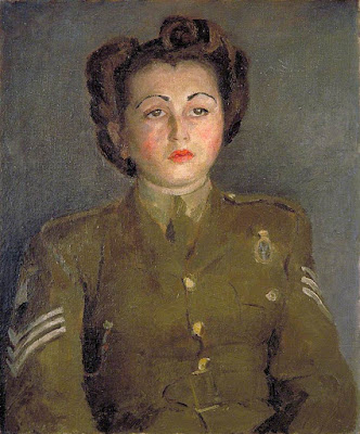 Portrait of an Auxiliary Territorial Service Sergeant (1942), Mary Potter Portrait of an Auxiliary Territorial Service Sergeant (1942), Mary Potter