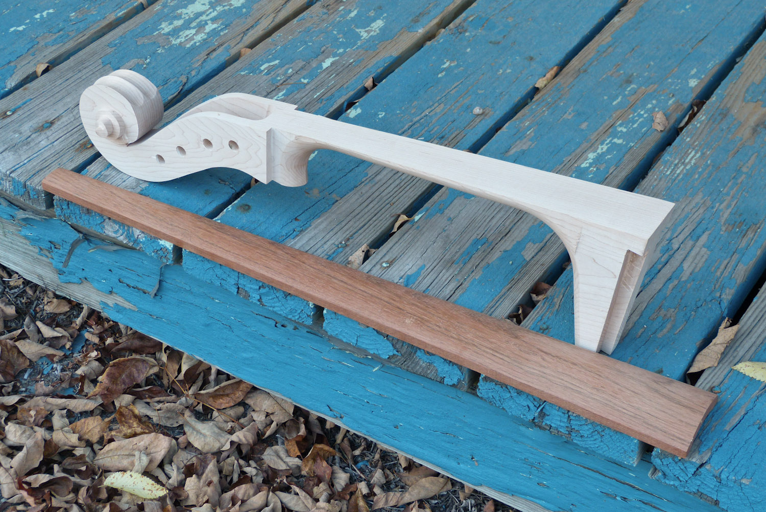 Parts 3/4 Double Bass Neck & Jatoba Fingerboard