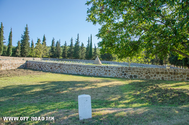 British military WW1 cemetery near village Doirani, Greece