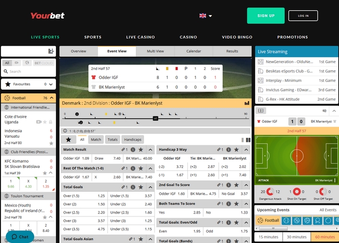 Yourbet Live Bets