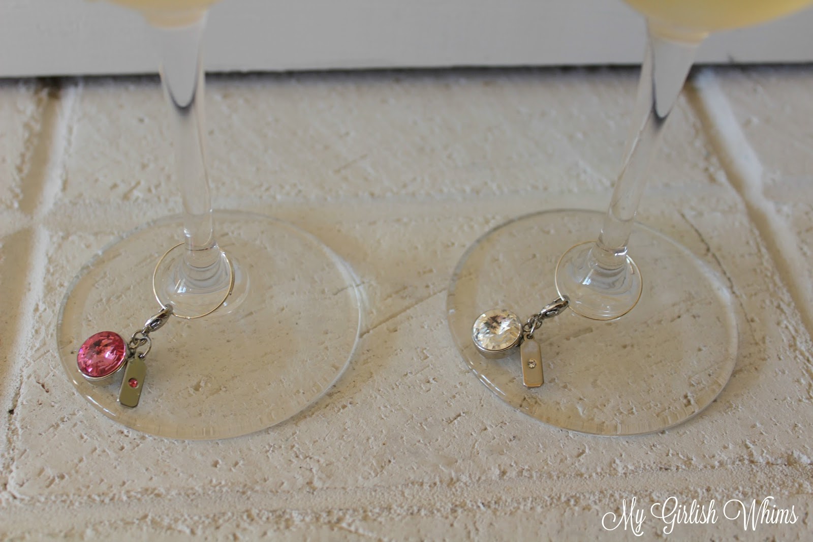 DIY Wine Glass Charms with Swarovski® Crystals - My Girlish Whims