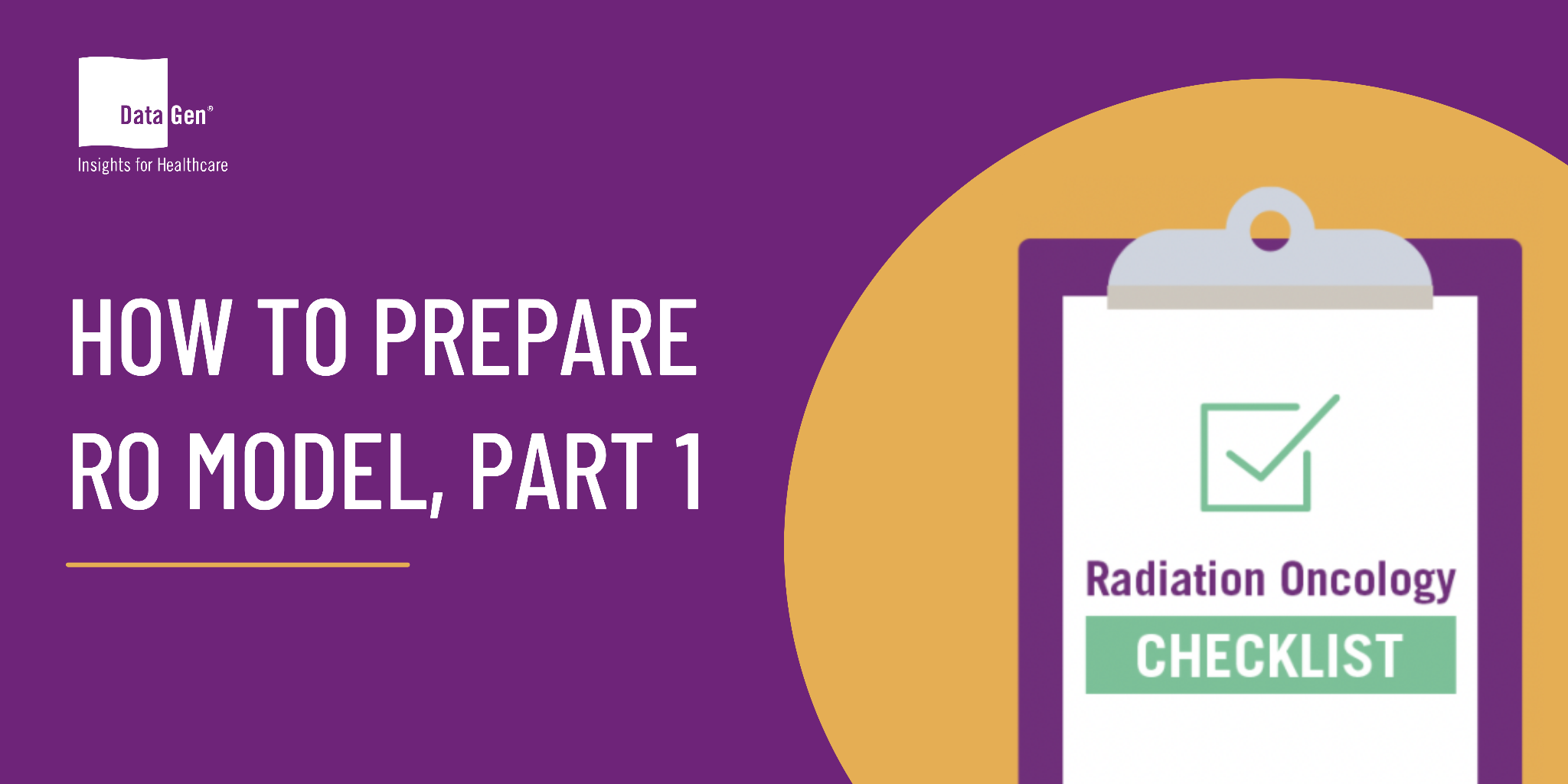 How to prepare Radiation Oncology Model, Part 1