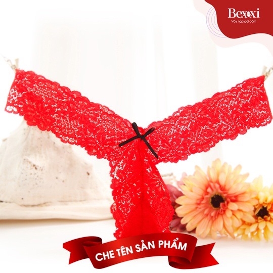 QUẦN LÓT REN LỌT KHE NƠ GỢI CẢM Q2005