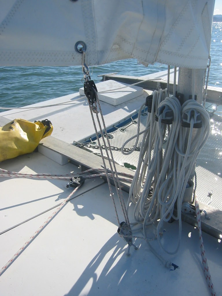 Wharram Tiki 21 "Little Cat" Mainsail Cunningham