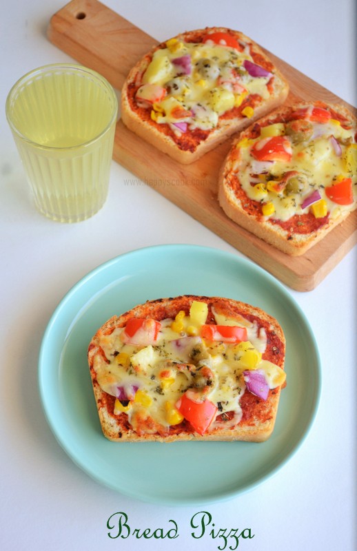 Bread Pizza Recipe Kid's Birthday Party Snacks Happy's Cook