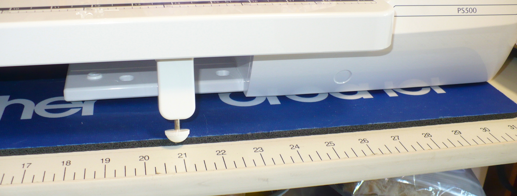 Eyelets in the Seams Brother Blue Sewing Machine Mat...