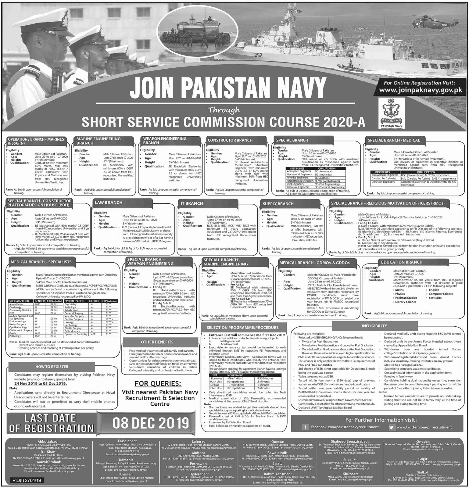 Visit to Pak Navy website"joinpaknavy.gov.pk" .