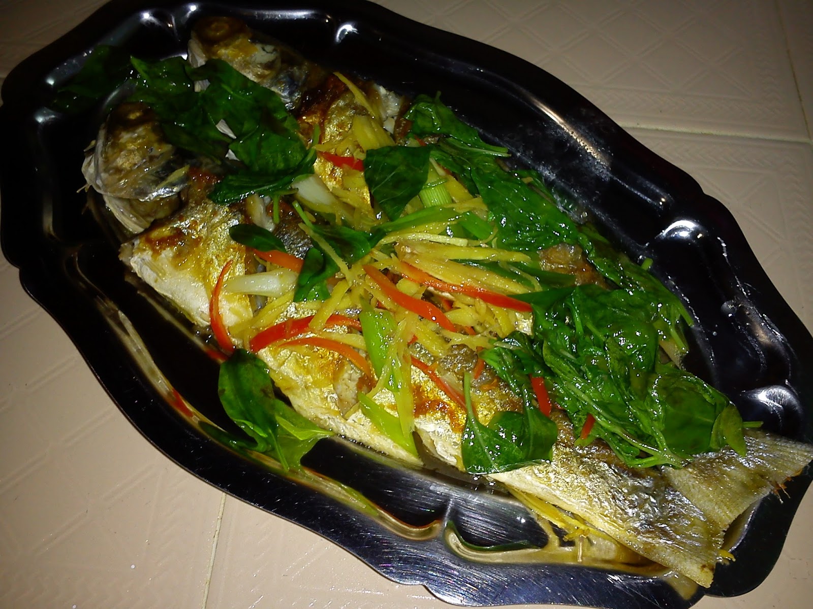 Cooking Pleasure EZCR46 BRAISED THREADFIN FISH WITH BASIL LEAVES