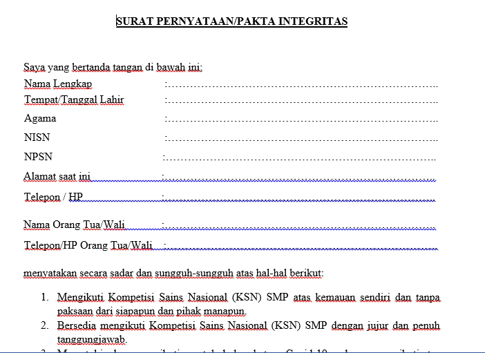 42++ Contoh surat pernyataan integritas terbaru yang baik