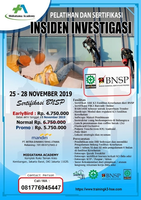 Investigasi Insiden BNSP tgl. 25-28 November 2019 di Jakarta