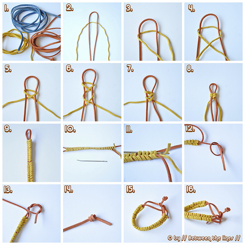  membuat  gelang  dari  tali kulit bli blogen