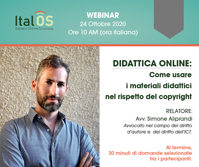 Didattica online: come usare i materiali didattici nel rispetto del copyright. Webinar per Italosformazione.it