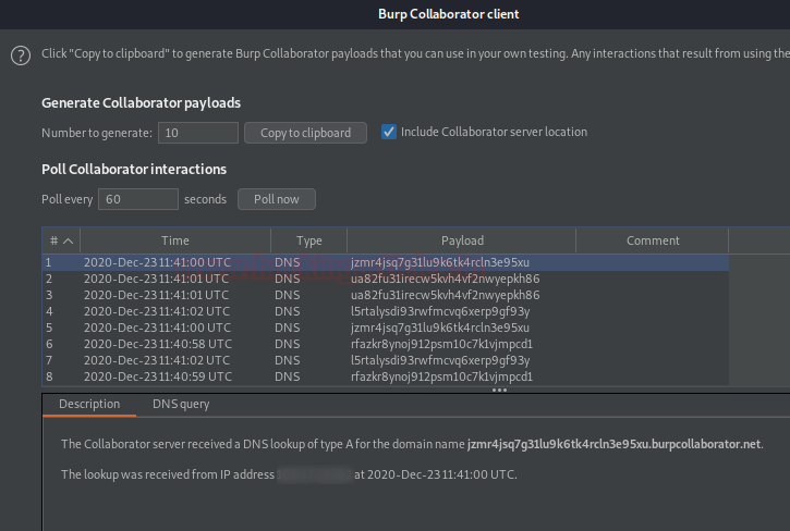 Burp Suite Burp Collaborator