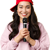 Happy Girl with Mic Transparent Image