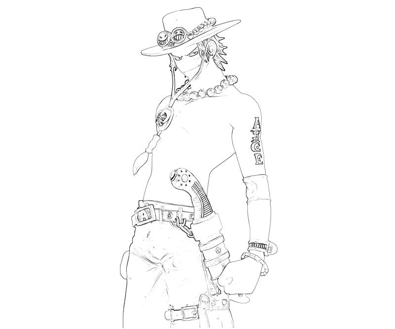 One Piece Portgas D Ace Profil | How Coloring