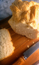 Simple French Bread for the Bread Machine: Crusty on the outside with a soft and tender airy crumb on the inside. Hot from the bread machine this bread is hard to beat!  - Slice of Southern