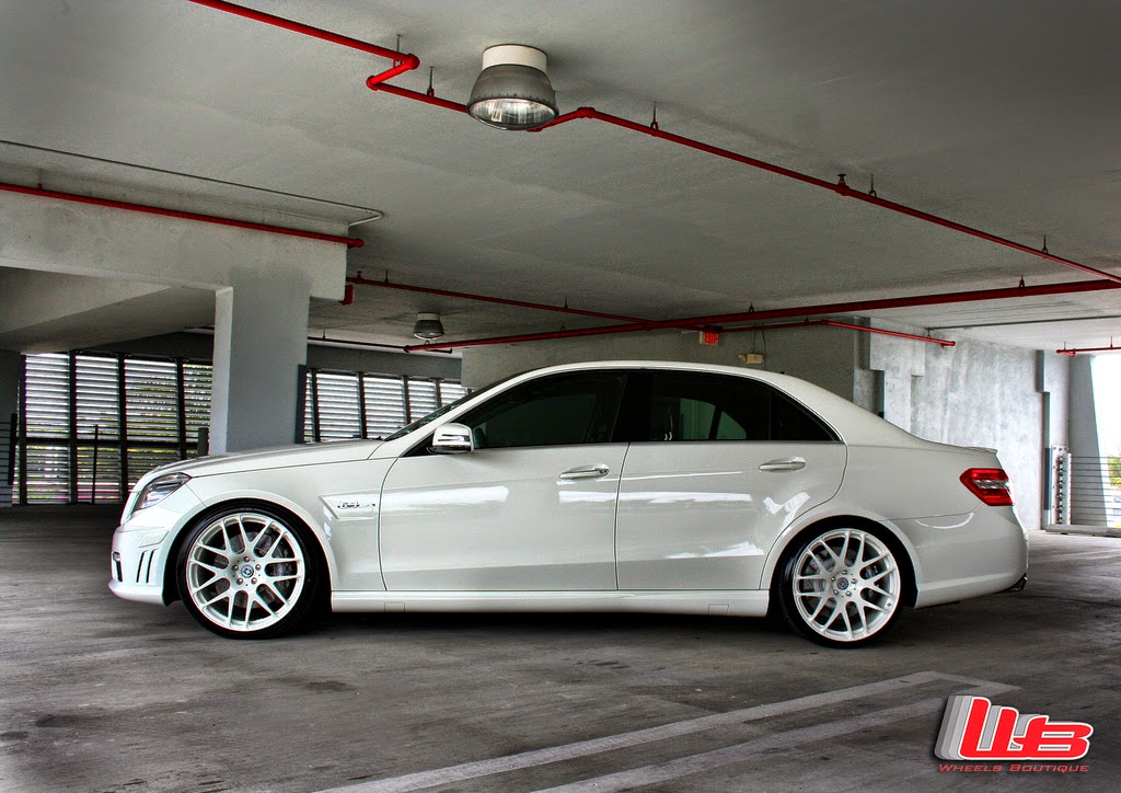 MercedesBenz W212 E63 AMG on HRE Performance P40 Wheels BENZTUNING