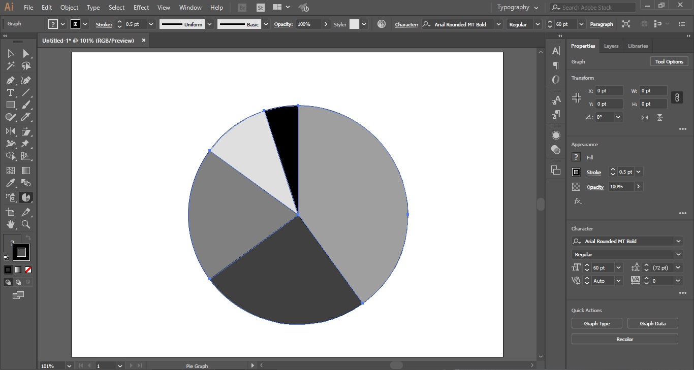 How To Change Color Of Pie Chart In Illustrator