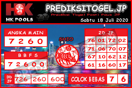 Prediksi Togel Hongkong Sabtu 18 Juli 2020 Hk Malam Ini Prediksitogel Jp