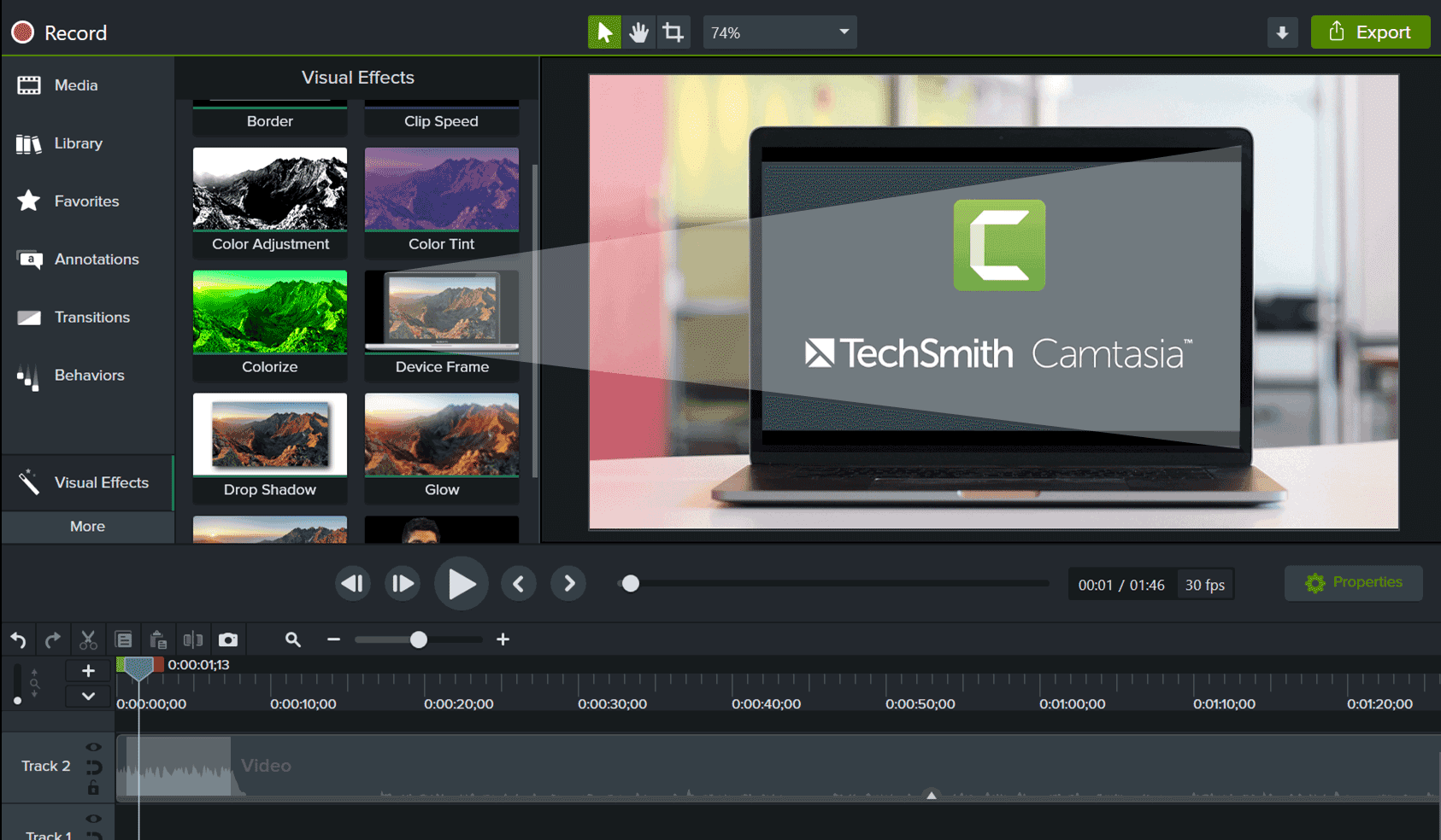 camtasia 2021 features