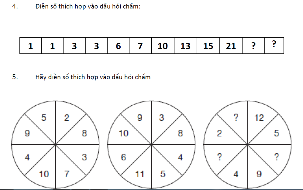 Tổng hợp đề thi Gsat và test IQ samsung các năm