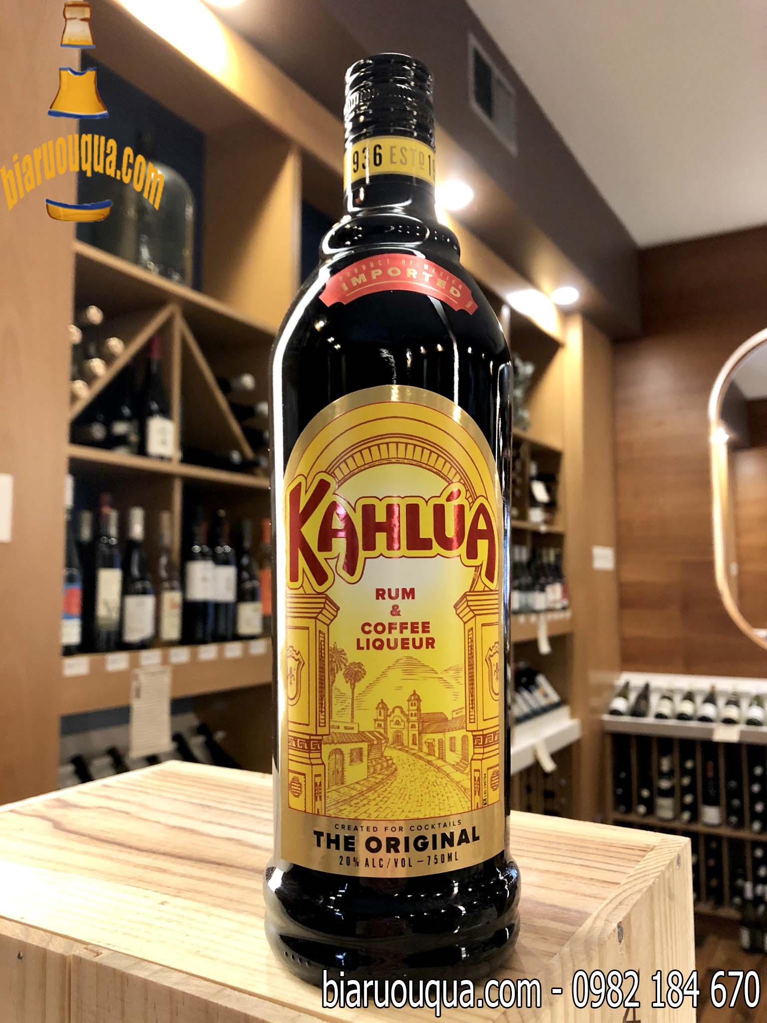 Rượu mùi coffee Kahlua cà phê 20 chai 700ml