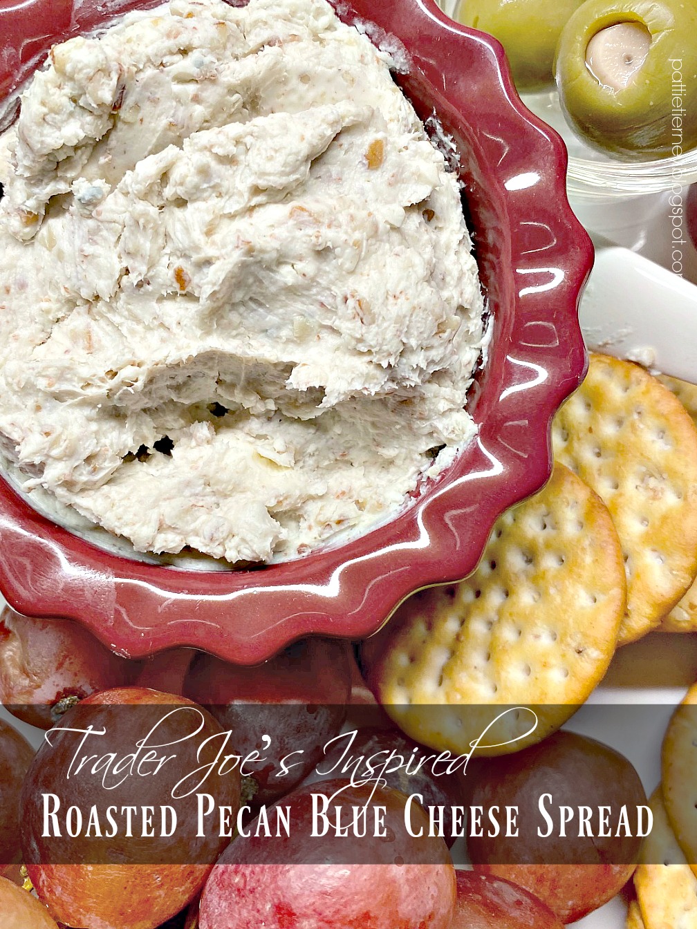 OllaPodrida Trader Joe’s Inspired Roasted Pecan Blue Cheese Spread