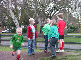 gathering in the park