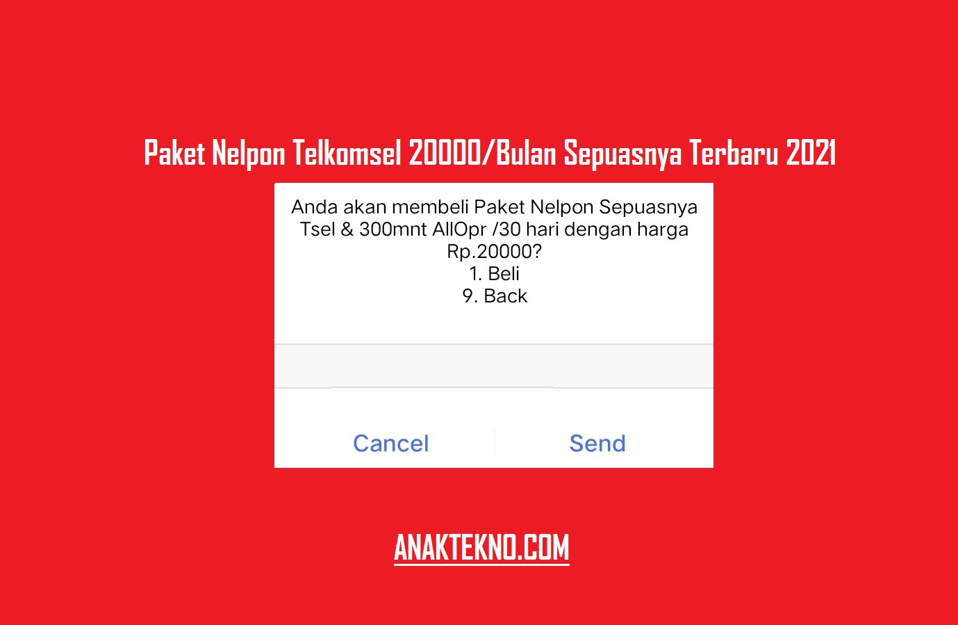 Paket Nelpon Telkomsel 20000/Bulan Sepuasnya UNLIMITED