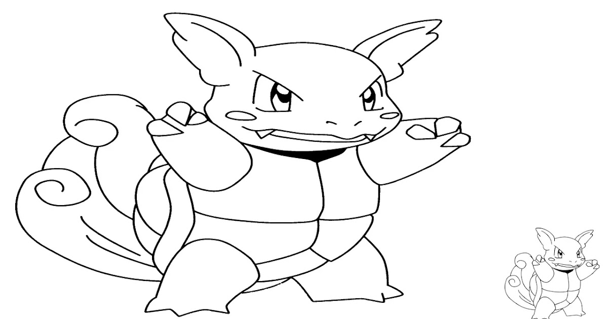 Coloring Page Of Wartortle