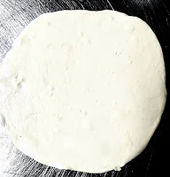 Rolled dough for bhature recipe