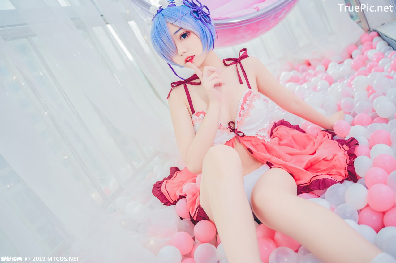 Image [MTCos] 喵糖映画 Vol.018 – Chinese Cute Model – Beautiful Rem Cosplay - TruePic.net - Picture-6