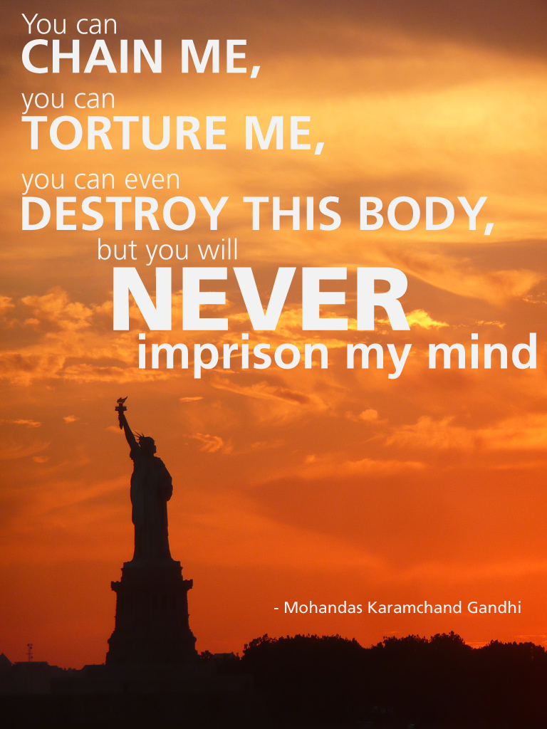 freedom quotes by gandhi