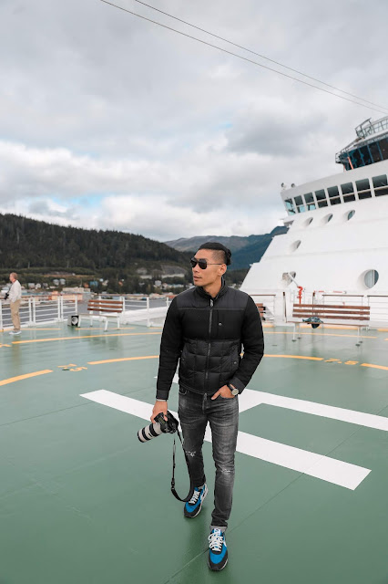 Leo Chan on Helipad Celebrity Millennium Cruise | Ketchikan Travel Guide