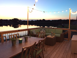 string lights globe patio diy deck rail