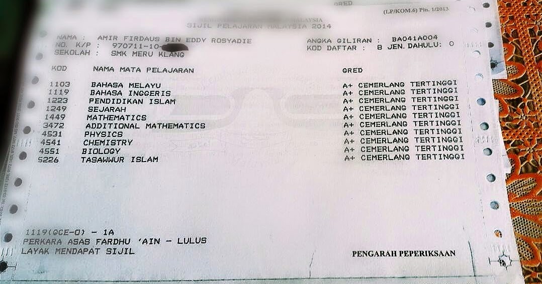 Pengalaman Mengambil Keputusan Spm 10a Pengalaman Mengambil Keputusan Spm 10a