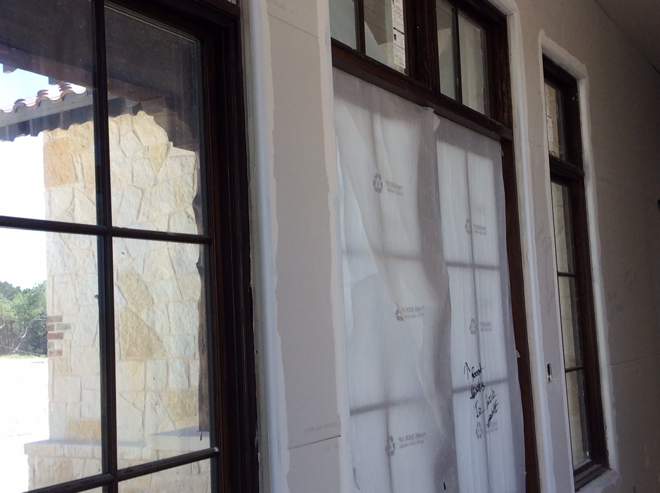 Farris Residence Tape & Floating Corners on Windows