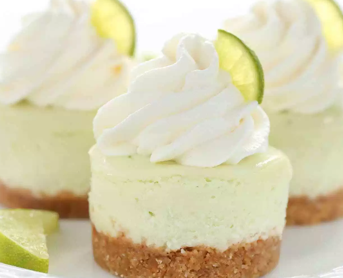 Mini Key Lime Cheesecakes