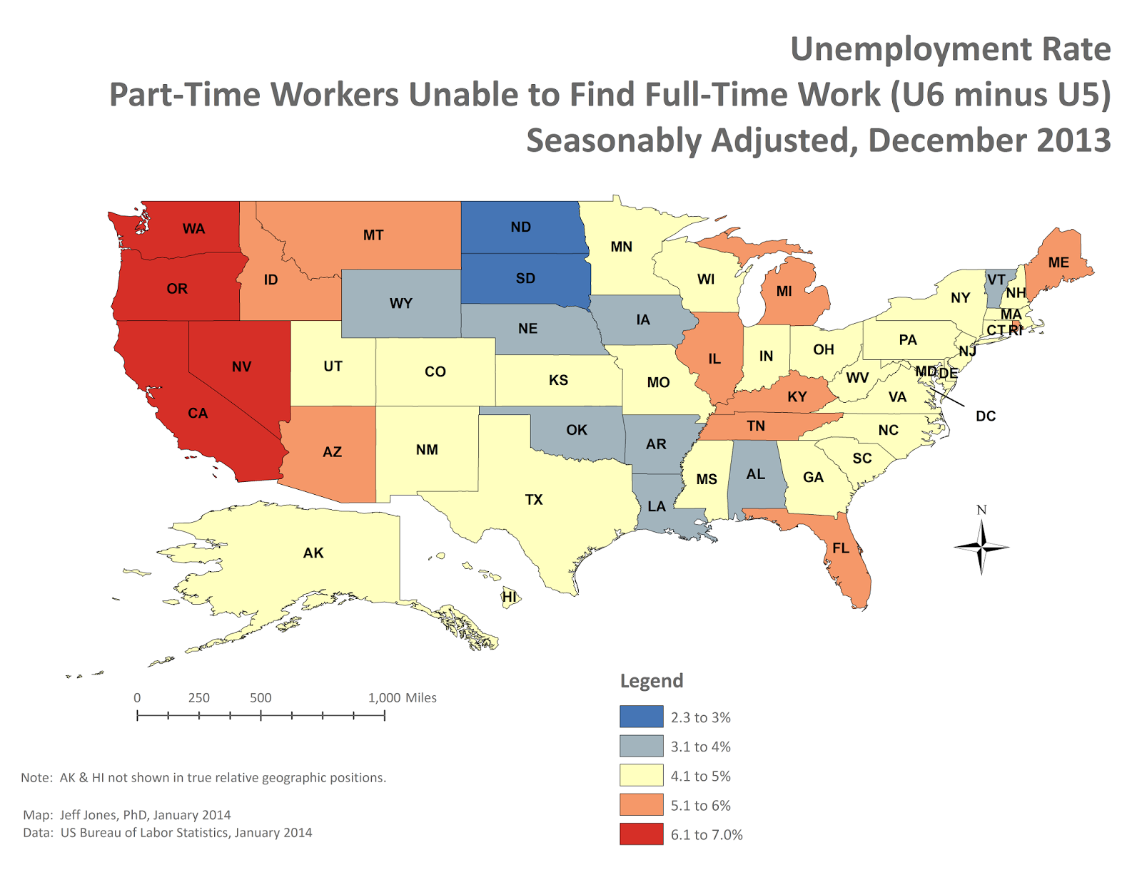 Middling America Map Where You Are Most Likely to Be Stuck in a Part