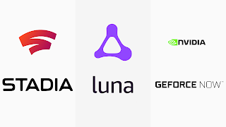 Cloud gaming logos