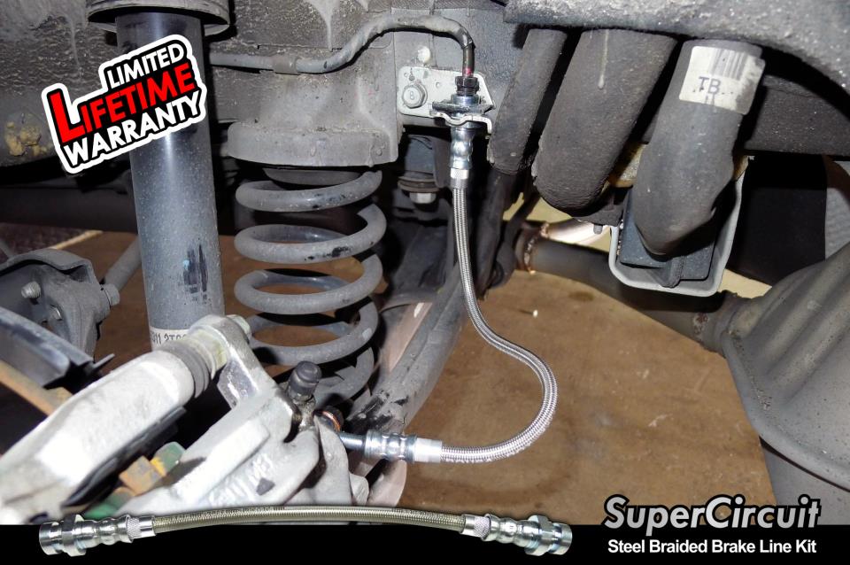 SUPERCIRCUIT Steel Braided Brake Lines Kia Optima K5 Steel Braided