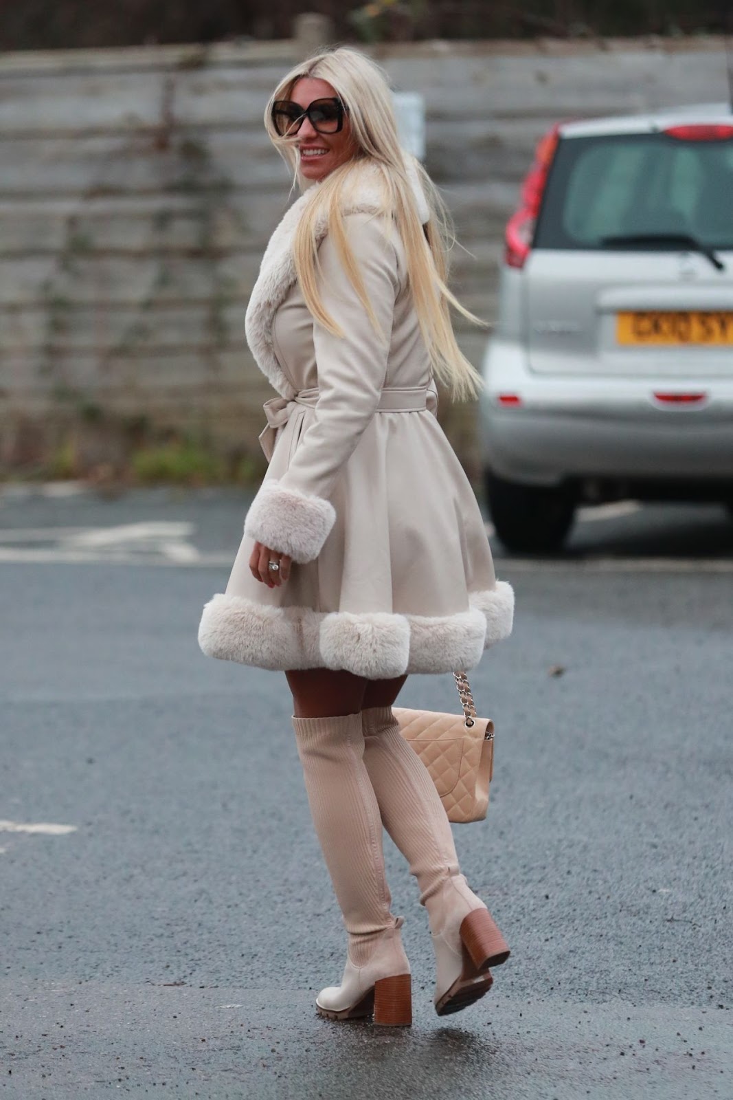Christine McGuinness – Leaving an Alderley Edge Hair Salon in London 12