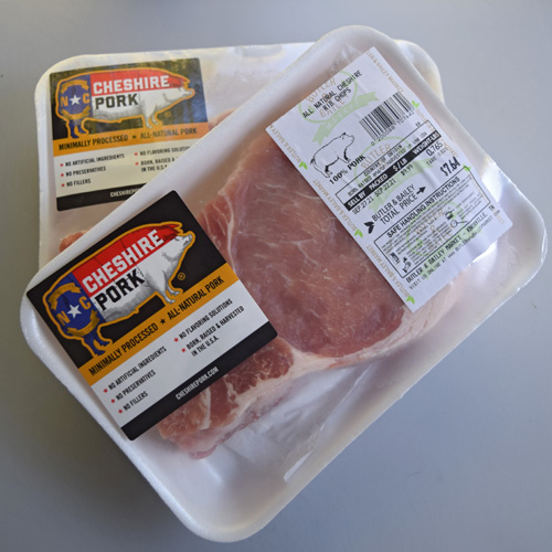 I've had good success with Cheshire Pork, so when I see their logo, I trust that I'm getting good pork.