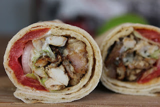 Durum, kebab de pollo casero