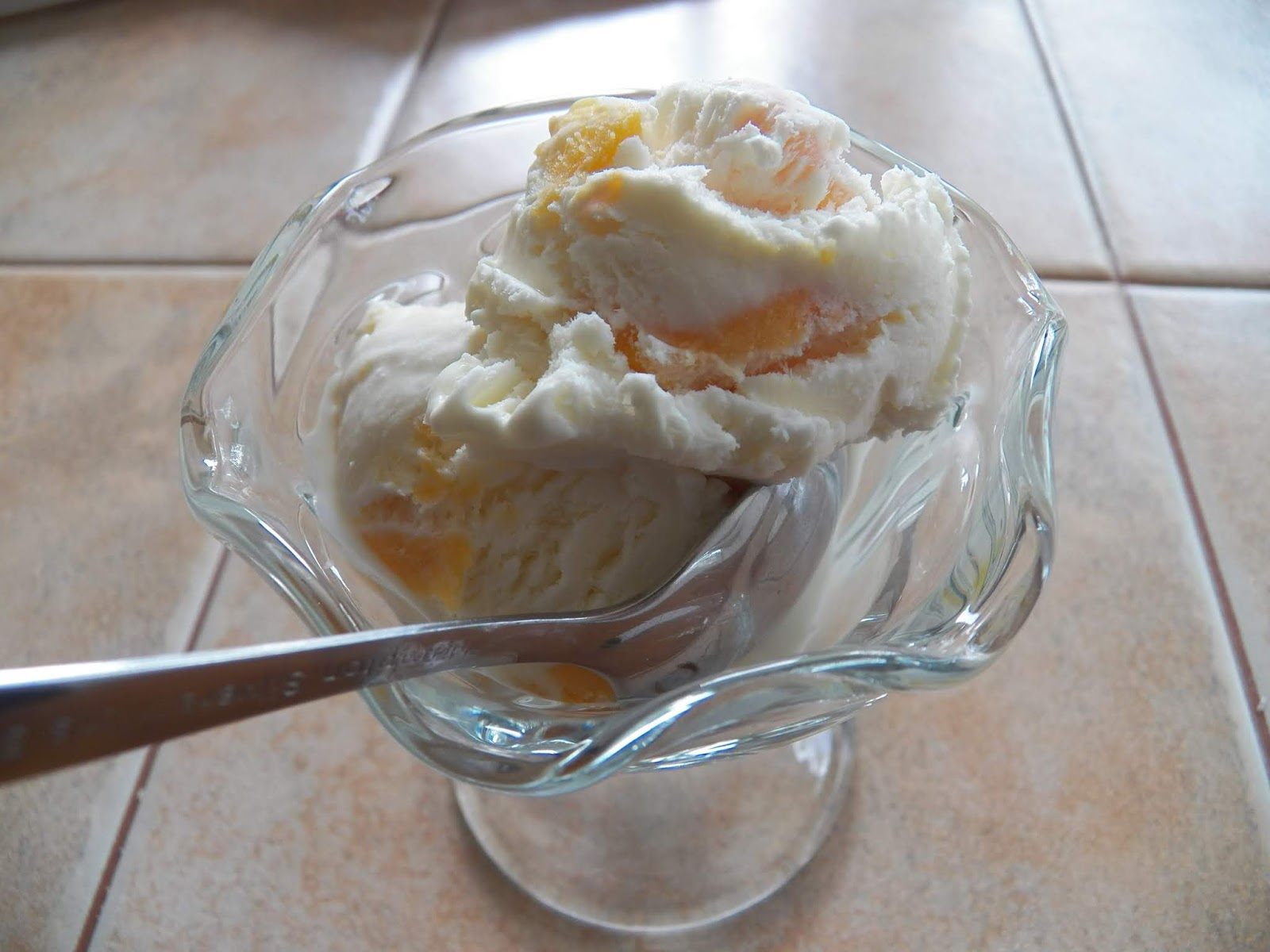 Ice cream Brandied Cranberry and Peach Sid's Sea Palm Cooking