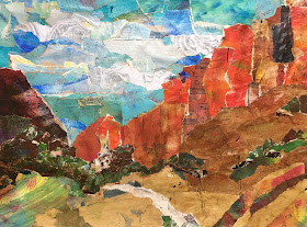 Art Room Britt: Shelli Walters Oregon Landscape Collage