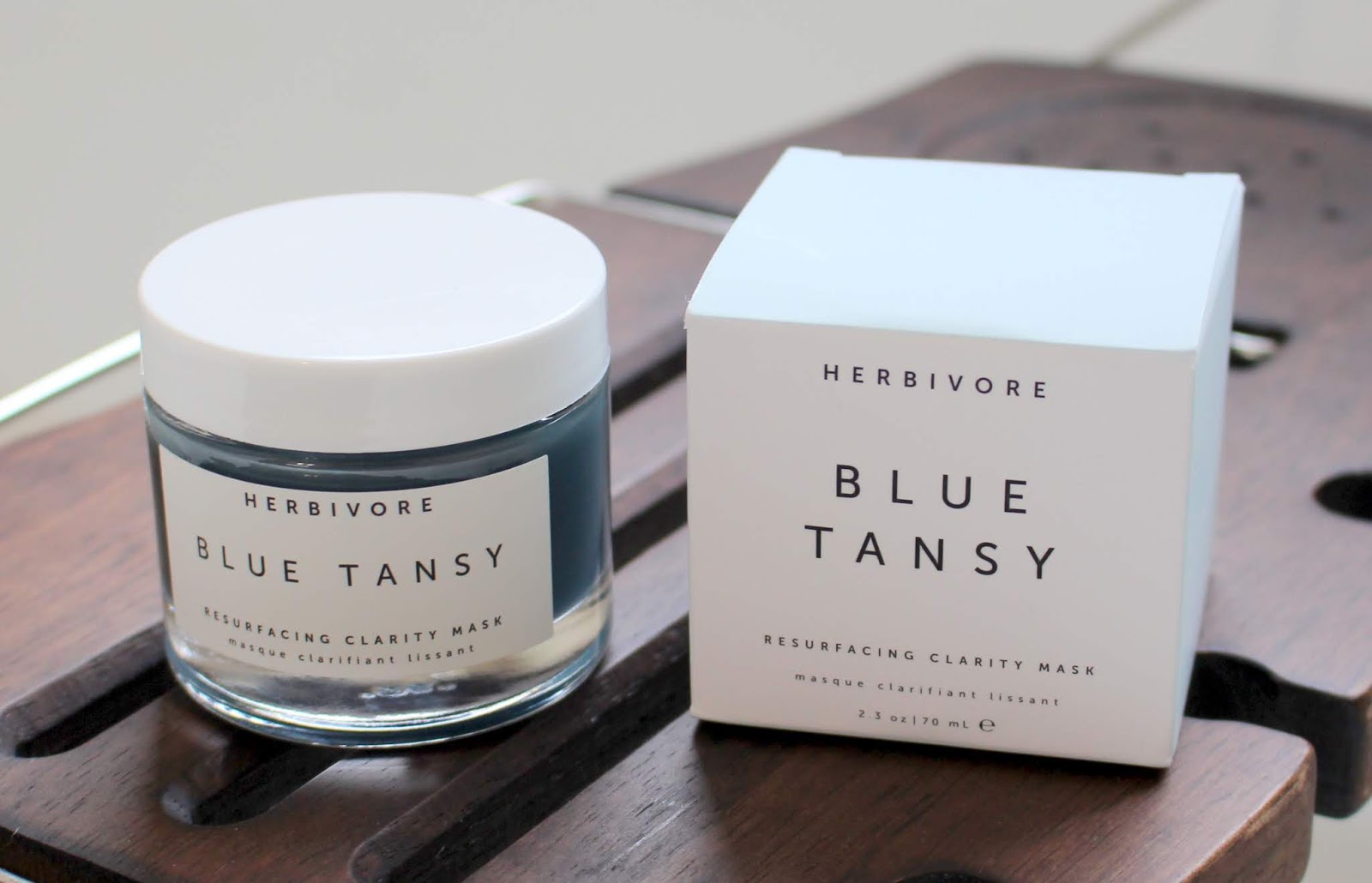 Ruqaiya Khan HERBIVORE Blue Tansy Resurfacing Clarity Mask Review