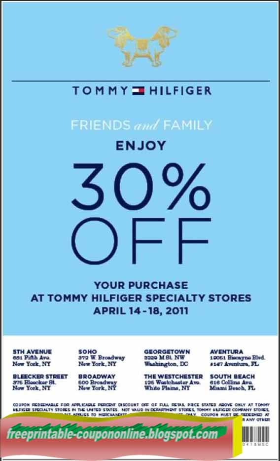 tommy factory store coupon