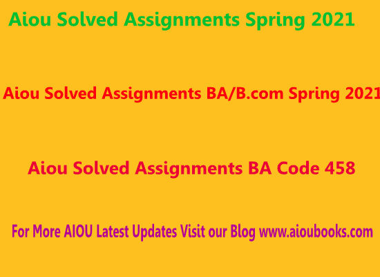 458 solved assignment spring 2022 pdf download