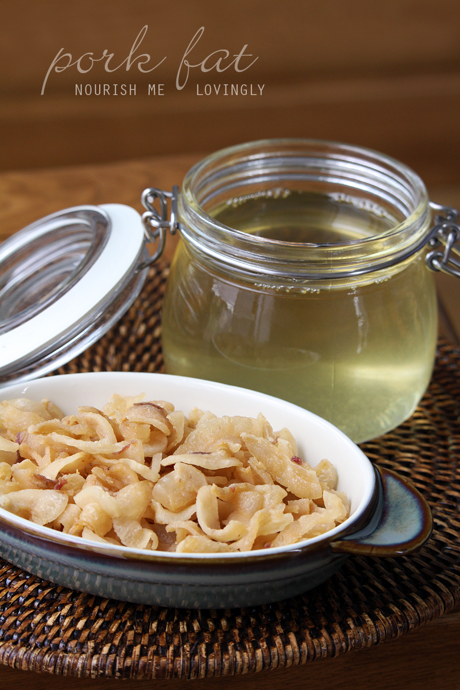 Nourish me lovingly Pork fat lard and snack (AIP)